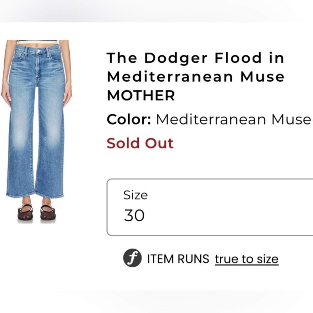 MOTHER Dover Flood Jeans